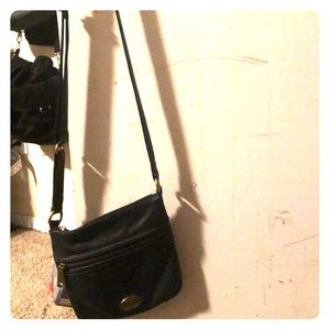 Black fossil purse